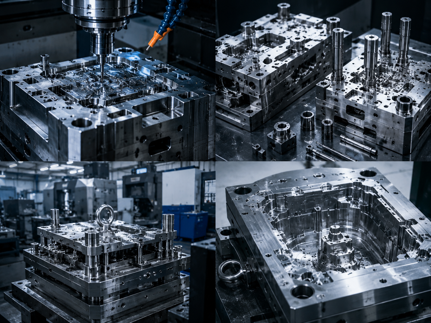 CNC machined mold tooling components