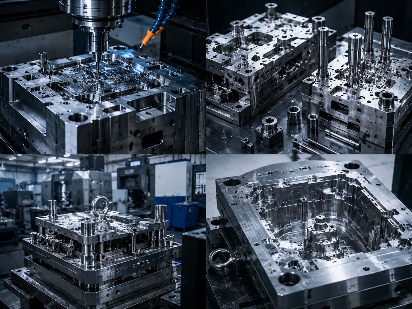 CNC machined mold tooling components
